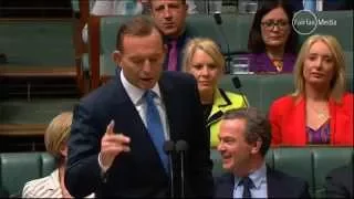 Tony Abbott accuses Labor of laughing at child abuse during metadata answer