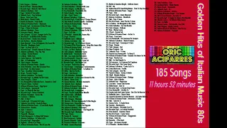 🎵🎵🎵 🇮🇹 185 CANZONI ITALIANE DEGLI ANNI '80 🇮🇹 ⏰12 ORE DI MUSICA⏰♫ PERFETTO PER BAR E RISTORANTI 🎵 🇮🇹