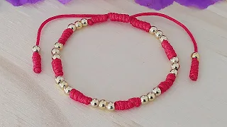 COMO HACER ESTA PULSERA RED PASION HERMOSA Y FACIL DE HACER //BRACELETS