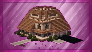 Minecraft: How To Build A Large Suburban House Tutorial (#4)