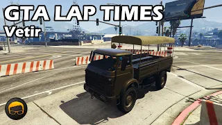 Fastest Military Vehicles (Vetir) - GTA 5 Best Fully Upgraded Cars Lap Time Countdown