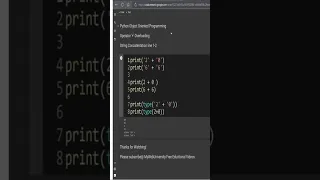 Python OOP examples of operator overloading and string concatenation