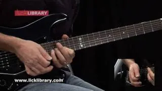 Over The Mountain - Main Guitar Solo - Slow & Close Up - www.licklibrary.com