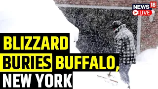 Blizzard Brings Snow Drifts And Power Outages In Buffalo, New York | US Winter Storm  | News18 Live