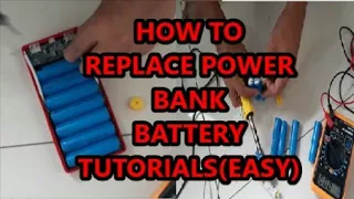 Replace/Repair of battery in Power bank tutorials(Easy)