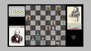 1886 World Chess Championship Final - Game 2: Steinitz-Zukertort 0-1