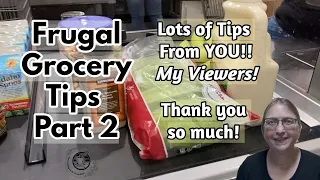 Frugal Grocery Tips Part 2 | Tips from YOU, my Viewers!! | Homemaking on the homestead