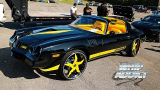 WhipAddict: T-Top 78' Z28 Chevy Camaro, Black And Yellow Scheme on Colormatched 24s, Custom Interior