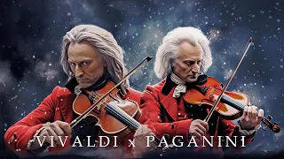 Vivaldi vs Paganini: The world's largest violinist | The best classical violin music (Live No ADS)