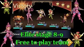 Lords Mobile! Elite 8-9. Free to play team.