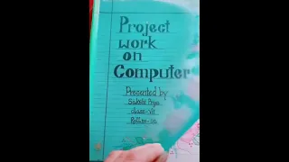 how to write project work in style | school project