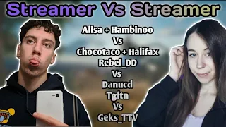 Streamer vs Streamer Pubg #10 ( tgltn, chocotaco, DanucD, hambinoo, Alisa, Halifax )