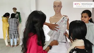 Mannequin Draping by Team La Moda - Waves Institute of Fashion Designing™