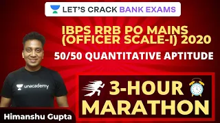 3-Hour Marathon | 50/50 Quantitative Aptitude | IBPS PO | Himanshu Gupta