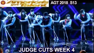 Academy of Villains Shadow Dance Group America's Got Talent 2018 Judge Cuts 4 AGT