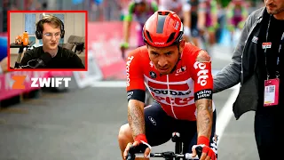 Caleb Ewan's Bizarre Crash at Giro d'Italia 2022 Stage 1 | What Happened?