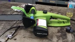 * 14 inch portland electric chainsaw adjustment