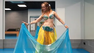 импровизация с вуалью, восточный танец, intimfitness belly dance, тренер Анна Корбан