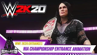 WWE 2K20: Nia Jax Championship Entrance Animation #WWE2K20