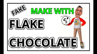 How to Create Stunningly Realistic Chocolate Flake Using Foil | DIY Tutorial!"
