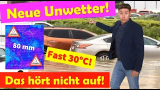 Gruselprognose: Mai-Monsun und kein Ende! Morgen neue Unwetter mit Starkregen, fast 30 °C warm!