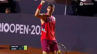 Os melhores pontos de Carlos Alcaraz no Rio Open 2022