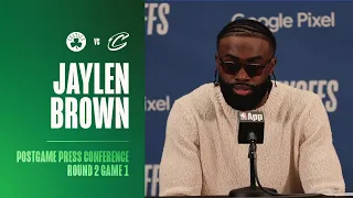 Jaylen Brown Postgame Press Conference | Round 2 Game 1 vs. Cleveland Cavaliers