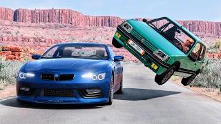 High Speed Traffic Car Crashes #143 - BeamNG Drive | CrashBoomPunk