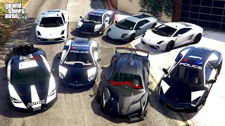 GTA V - Franklin Stealing Lamborghini Emergency Police Vehicles in GTA V! | (GTA V roleplay)