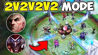 We played the NEW 2v2v2v2 game mode and it's AMAZING! (BRAND NEW MAPS)