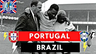 Portugal vs Brazil 3-1 All Goals & Highlights ( 1966 World Cup )