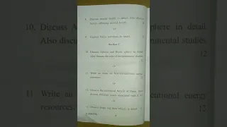 b.a./b.sc./b.com. (1st/2nd sem.) Environmental studies question paper 2022 C.D.L.U