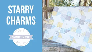 FREE Quilt Pattern for the PERFECT Baby Shower Gift! - Starry Charms Shortcut Quilt