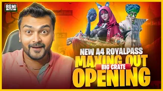 NEW A3 RP MAXING WITH NON-STOP CRATE OPENING | @BattlegroundsMobile_IN VIDEO BY ​⁠NSG HARSH