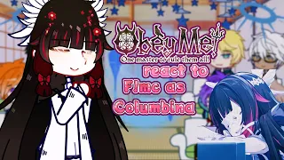 Obey me react to F!mc as Columbina 😇 || Gacha Club || 2/? || By : Ophelia (Me)