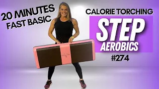 FAST BASIC STEP AEROBIC WORKOUT // 20 MIN CALORIE BURNING CARDIO // #274