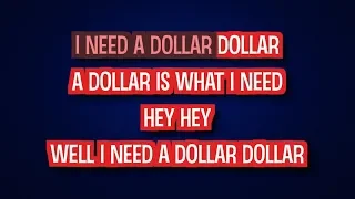 Aloe Blacc - I Need a Dollar (Karaoke Version)