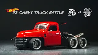 SIX Wheeler 52' Chevy Pickup Rear Engine V8 Twin Turbo Hot Wheels Custom