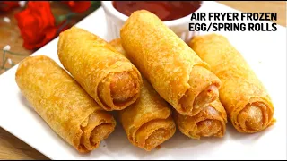 Air Fryer Frozen chicken EGG Rolls | How to Cook Spring Rolls in the Air Fryer