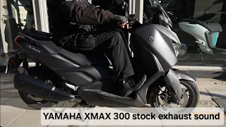 2023 YAMAHA XMAX 300 stock exhaust sound