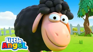 Baa Baa Black Sheep - Sing Along |  @Little Angel: Nursery Rhymes & Kids Songs  | Moonbug Literacy