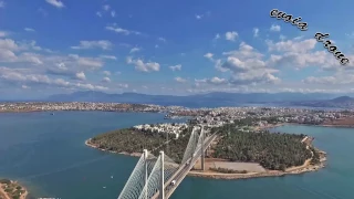 Chalkida Greece (Aerial video)