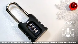 292 🔐 Cocraft combination padlock decoded with WFT ending 🤪 [Article no  41-1038]