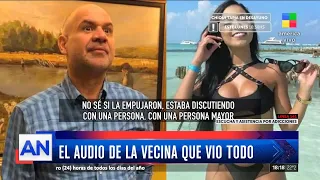 Una chica muerta y un empresario preso: el audio de la vecina que vio todo