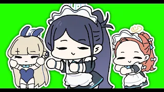 Maid Aris Dance Green Screen