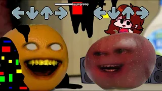 "HEY APPLE" but FNF Annoying Apple Vs Pibby Annoying Orange Animation | fnf Sliced But Apple Sing it