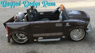 Bagged Dodge Ram Power Wheel with Cake Pan Mods Wheels