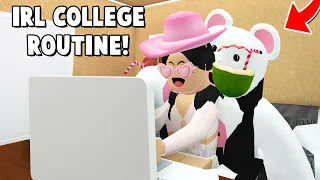 My REAL Life COLLEGE Routine In Bloxburg! *Online Edition* 2020 (Roblox)