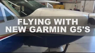 Flying with new Garmin G5's