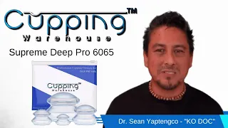 Cupping Warehouse Supreme DEEP PRO 6065 -For Advanced Therapists & Treatments-Hard Silicone Cups -